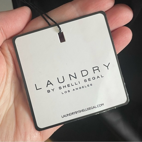 Laundry by Shelli Segal Sequin Black Short Sleeve Top- Size Small- NWT - Picture 7 of 7